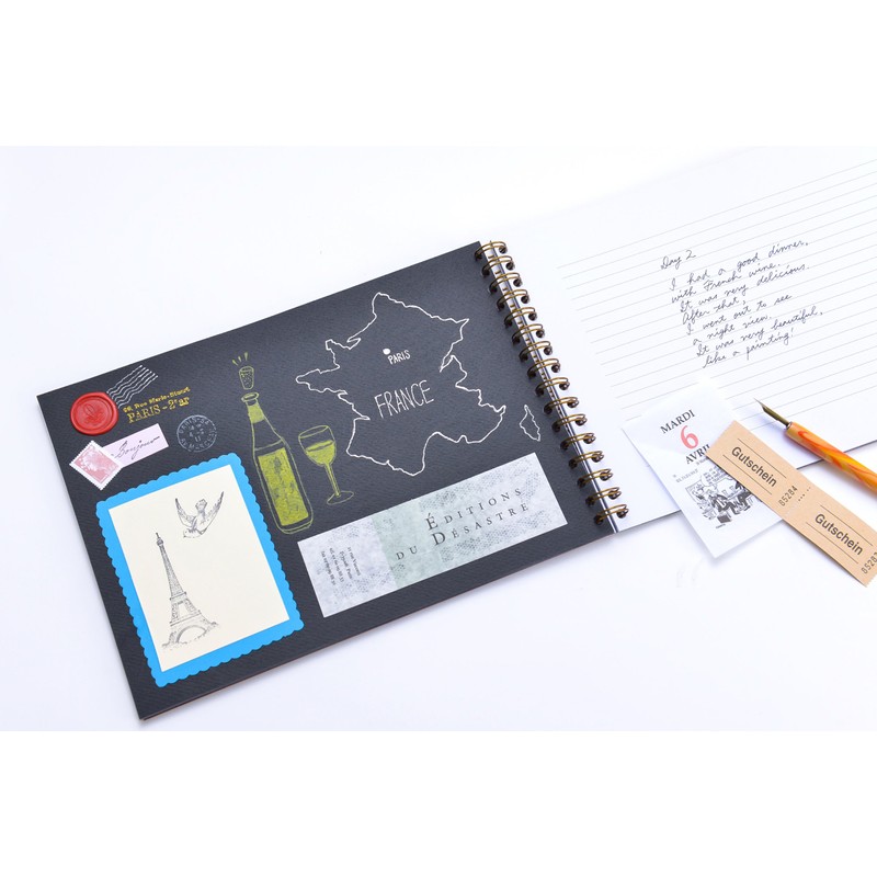 Clairefontaine - Ref 781162C - Age Bag Wirebound Travel Album
