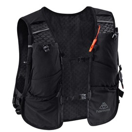 Haimont 5L Running Hydration Vest Pack, Lightweight Run Water Vest Adjustable Backpack for Women Men with Multi-Pocket Hiking Trail Running Marathoner Race Climbing - Color: Black