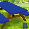 Smiry Picnic Table Cover with Bench Covers, Waterproof Elastic Fitted