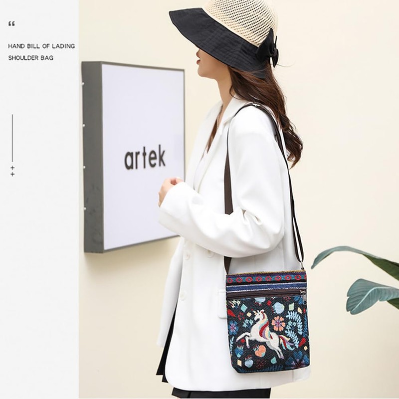 Qiwenr Elephant Shoulder Bag, Black226