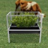 Livestock Feed Trough 2-in-1 Grain & Hay Feeder for Goats