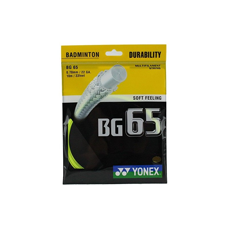 Yonex - BG 65 10Mts Badminton String, BG65 Yellow