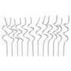 Papyrus Birthday Candles, Silver Swirl (12-Count)