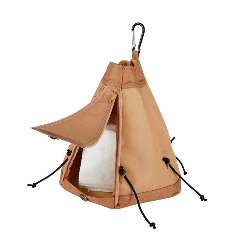 Outdoor Camping Tent Tissue Box Foldable Portable Tissue Box Portable