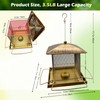 Bird Feeder for Outside, Hanging Bird Feeder,Heavy Duty Metal Squirrel