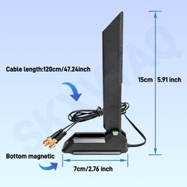 for ASUS WiFi 7 Antenna 2.4G 5G 6G WiFi 6E WIFI7 for ROG Strix B850-A, B850-E, B850-E, B850-I,TUF Gaming B850-PLUS, Prime B650-PLUS Wi-Fi 7 Gaming Motherboard with New Interface(Black)