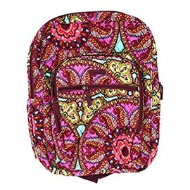 Vera Bradley Campus Backpack with Solid Color Interior (Resort Medallion)