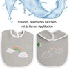 Smithy Baby Bib with Rainbow Cloud, Cotton Terry Towelling, Baby