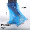 50 Pairs Disposable Waterproof Shoe Covers Transparent Shoe Covers Disposable