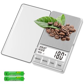 WEIGHTMAN Small Coffee Scale with Timer, 1000g x 0.1g, Mini Espresso Scale
