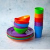 Harfield Green Pack of 4 Children's Dinner Dessert Plates 21.5cm