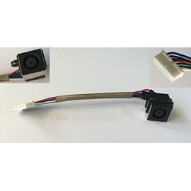 DC-in/DC Jack for Dell XPS 17 (L701X), 17 (L702X) RMD72 0RMD72, DD0GM7PB000, Power Jack Harness Port Connector Socket with Wire Cable