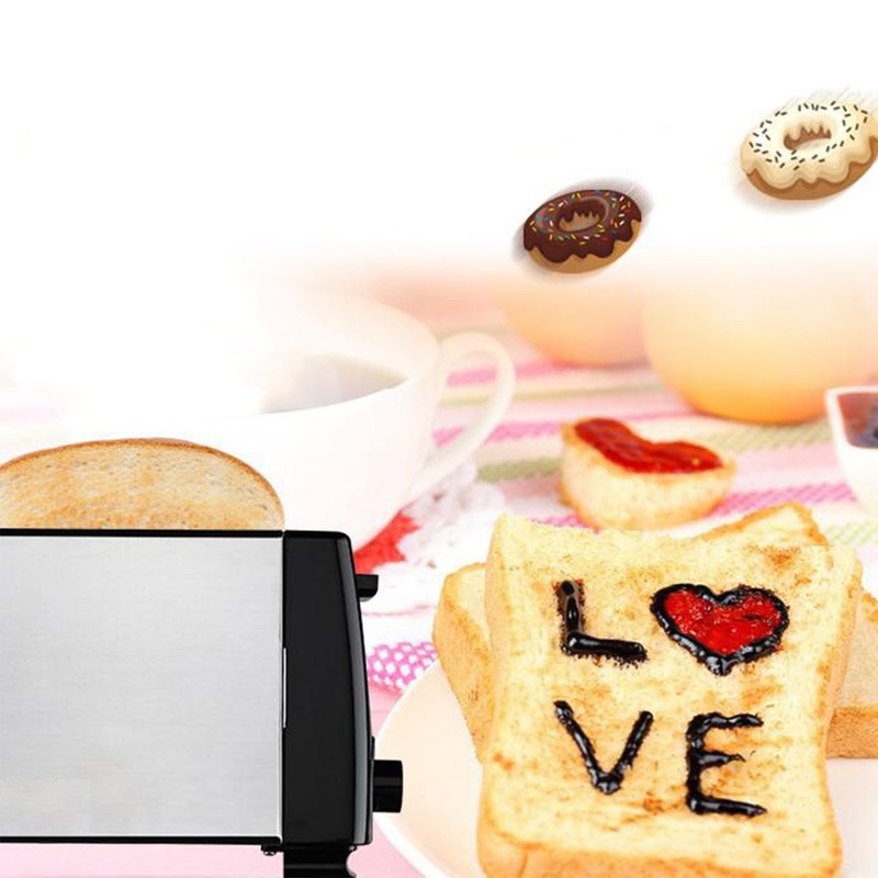 BH 002 Automatic Toaster Multifunctional 2 Slice Toaster Home Breakfast