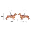 NEWEI Acrylic Cute Dachshund Earrings Dangle Puppy Pet Weiner Jewelry