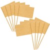 [100 Pack] Blank Toothpick Flags, Cheese Markers for Charcuterie Board
