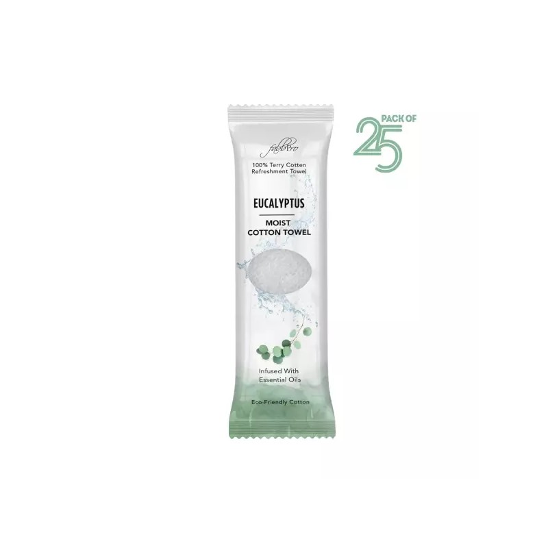Fabpro 파브프로 오시보리 촉촉한 테리 코튼 다과 타월(25팩 8 x