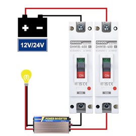 DIHOOL DIHOOL Main 160 Amp DC Circuit Breaker, 500V Battery Disconnect Switch, Master Switch for Car Audio RV Marine Boat Truck Trolling Motors
