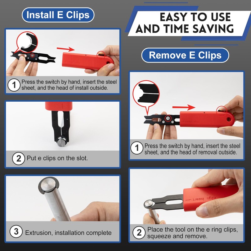Sopnom E Clip Tool, E Clips Removal And Installation Assortment