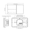 Smart Electric Thermostat White Programmable WiFi Thermostat with Temperature Humidity