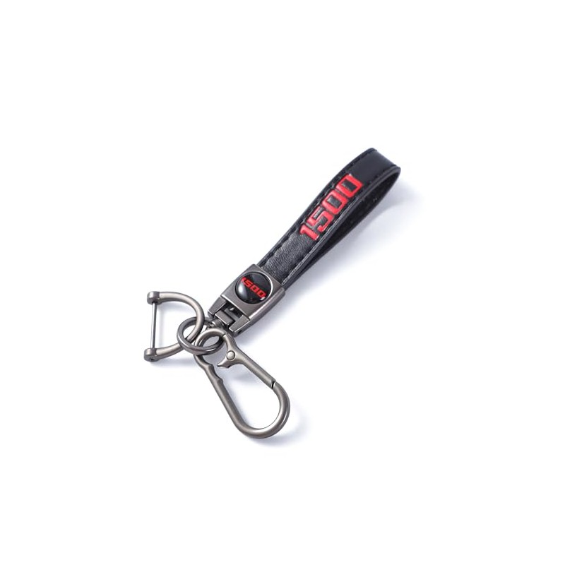 TVKJHG Genuine Leather Car Keychain for Dodge RAM 1500 Key