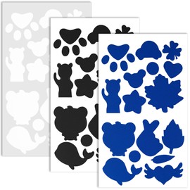 OIIKI 3 Sheets Puffer Down Jacket Repair Patch, Self Adhesive Waterproof Repair Patch, Stick On Nylon Patches Tape for Jackets Coat Clothing Tent Sleeping Bags Ski Pants Holes-Black & Blue & White