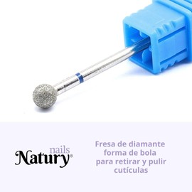Natury Nails Diamond Cutter for Nail Lathe 4.7mm Round Ball Drill Bit for Nail Lathe Russian Manicure Pedicure Cuticle