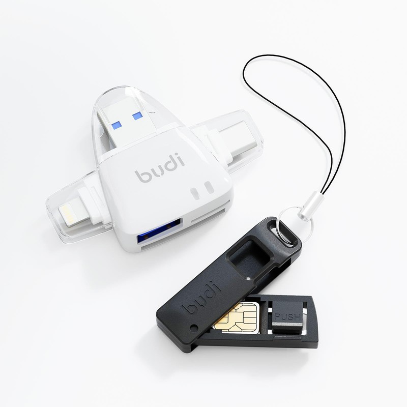 Budi - 6 in 1 Card Reader + Sim Card