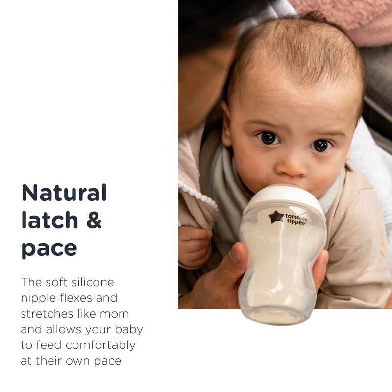 Tommee Tippee Closer to Nature Biberón para líquidos más espesos,