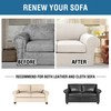 3 Piece Stretch Sofa Covers for 2 Cushion Loveseat Couch