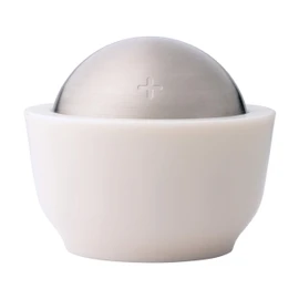 Chef'n Dash Salt Cellar with Flip Top Cover, Coconut