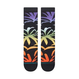 Stance "Palmer" Classic Crew Socks (Washed Black) Graphic Print Sock