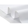GEFEII Kitchen 54 inch Square Tablecloth Solid Polyester White Tablecloths