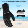 Coreskin 3mm Neoprene Diving Gloves with Anti-Slip Palm & Adjustable