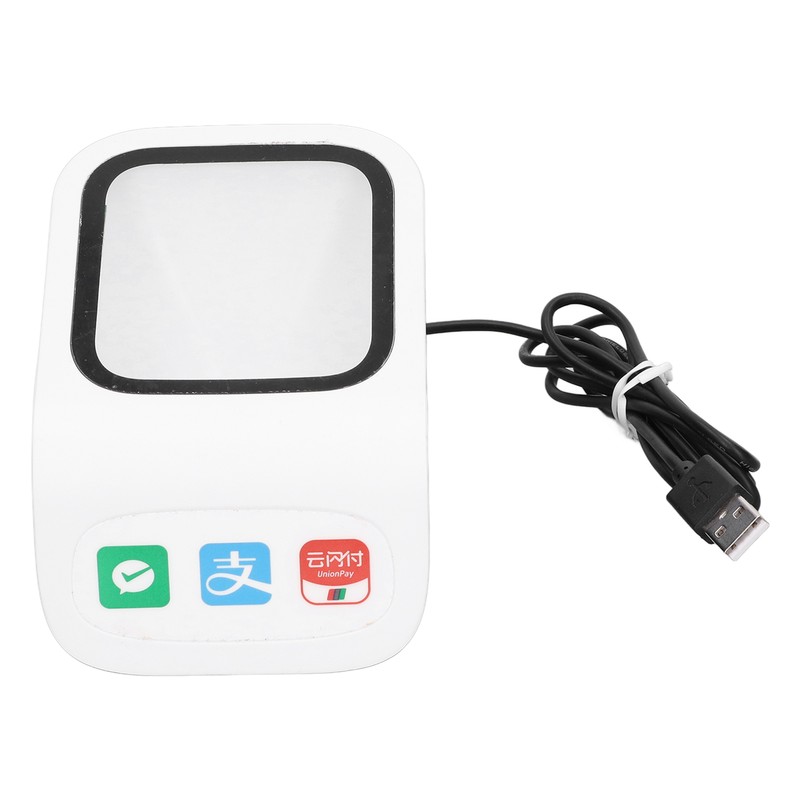 Desktop Barcode Scanner Voice Prompts Large Window QR Barcode Scanner