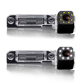 Dynavsal 8 LEDs Nacht Visionen Auto Rückfahrkamera,170 ° Weitwinkel HD Farbe wasserdichte Rückfahrkamera Ersatz für VW Transporter T5 Magotan Polo Golf Jetta Passat B5 Touran Caddy Multivan Sharan