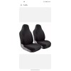 Winplus 2 Front Black Seat Covers - Bucket Seat Covers