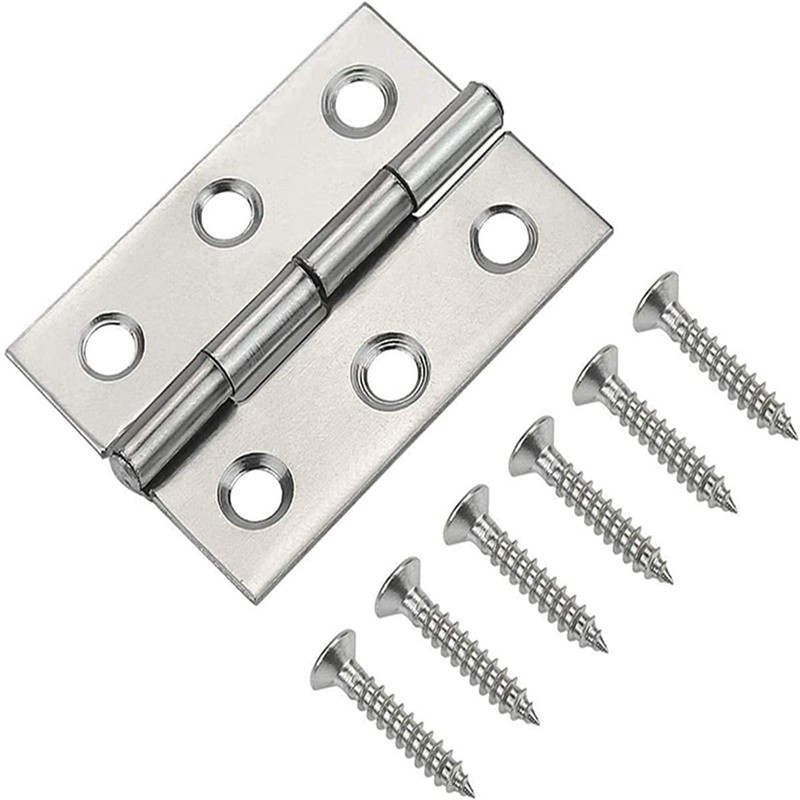 20Pcs 2 Inch Stainless Steel Folding Hings for Wooden Box