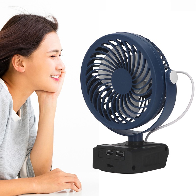 Lithium Battery Fan Cordless 2 Speeds Adjustable Angle Portable 21V