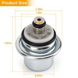 Fuel Pressure Regulator 58 PSI For 2001-2007 Harley Davidson EFI Models Replaces OEM# 27408-01