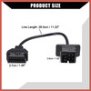 ACROPIX 6 Pin to 16 Pins OBD2 Diagnostic Scanner Convertor