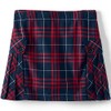 Lands' End Uniform Plaid Side Pleat Skort Above The Knee