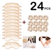 24Pcs Satin Eye Mask Silk Sleep Masks Silky Eyes Cover
