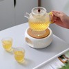 Ceramic Tea Warmer for Teapot, Warmer with Cork Cover, White