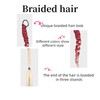 Braided Hair Extension 24inch Length (39g/613)