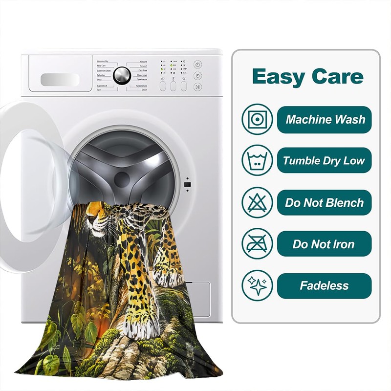 Violetpos Bath Towel Jungle Golden Cheetah 70 cm x 140