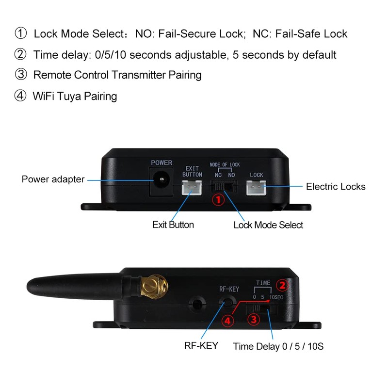 QTTYELOK WiFi Tuya Door Access Control Kit Home Security System