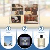 PATIKIL 5 Tier Acrylic Card Display Stand, Portable Postcard Rack