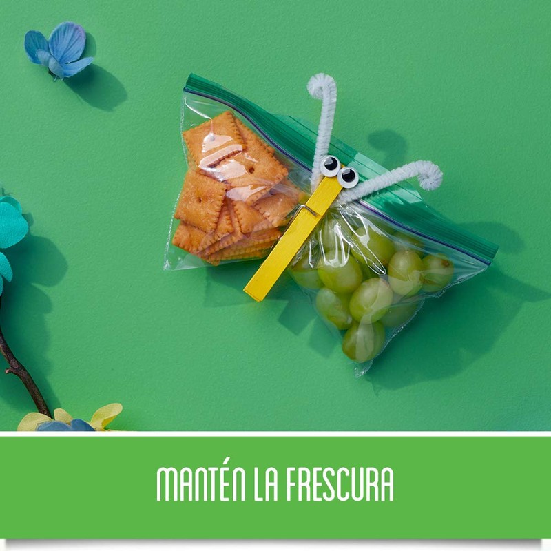 Ziploc Bolsa Reutilizable para Snack 50 piezas