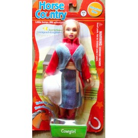 Horse Country Adventure Rider Cowgirl Figure 6 1/2"