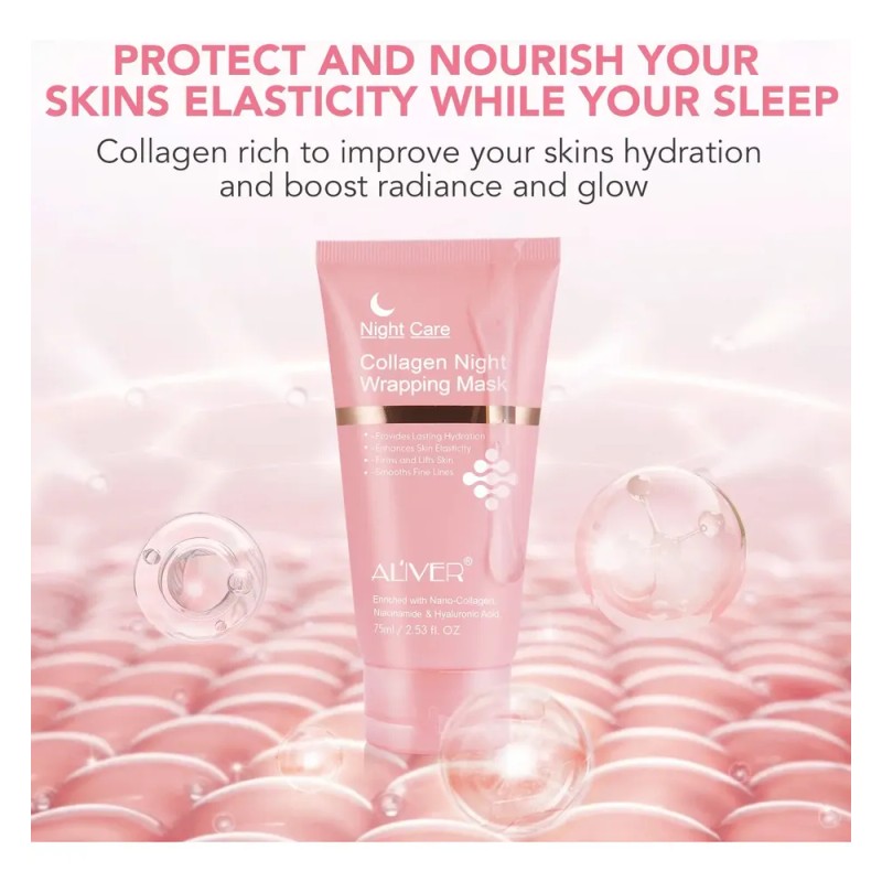 Mascarilla Facial Nocturna Colágeno Piel Firme Anti-lineas